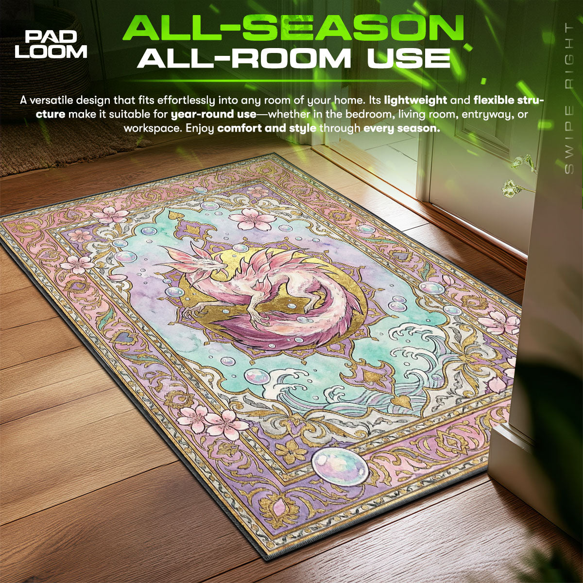 Mizutsune Bubble Serenade Rug - Monster Hunter Chair Mat