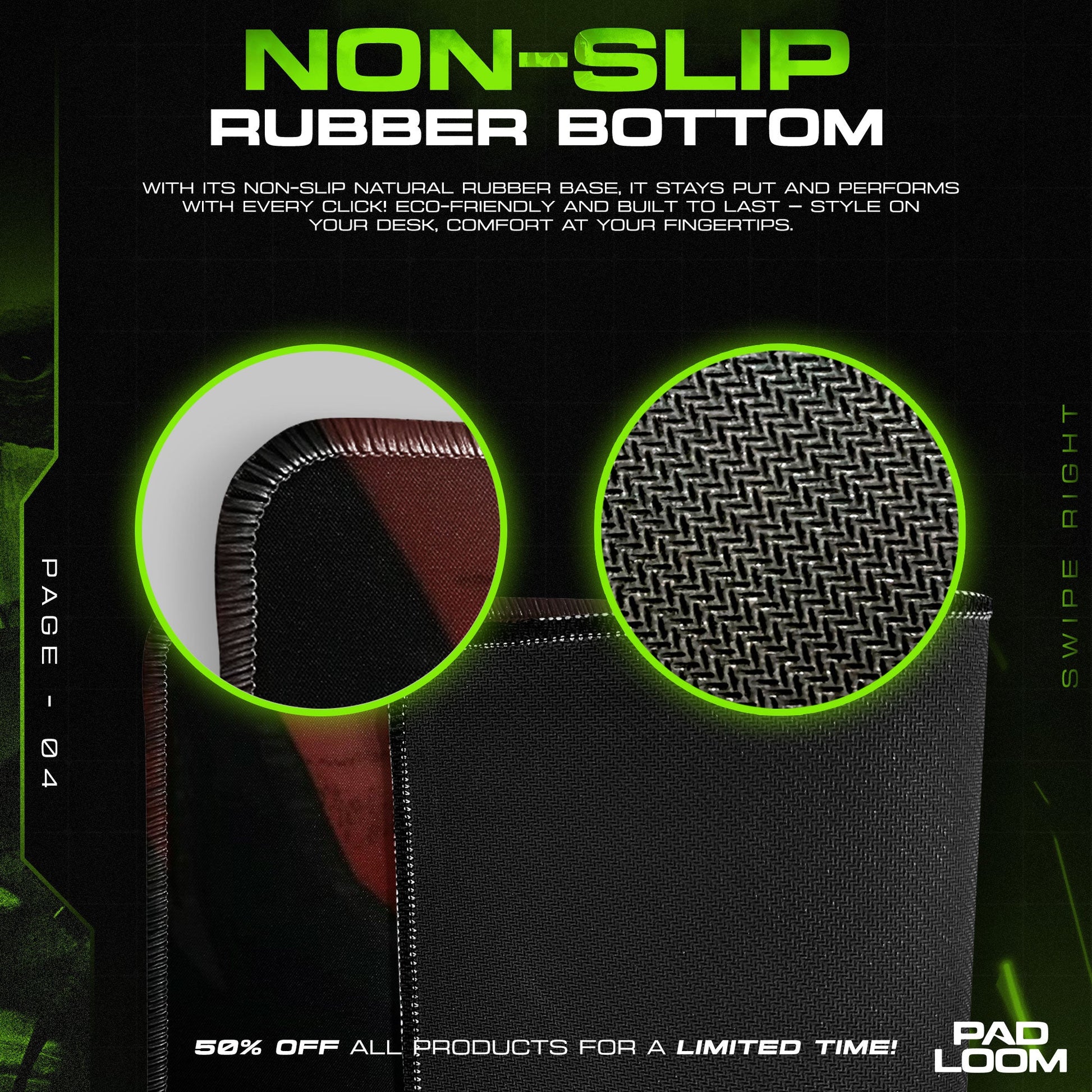 Mob Psycho Mouse Pad - Awakening Power Anime Desk Mat Padloom