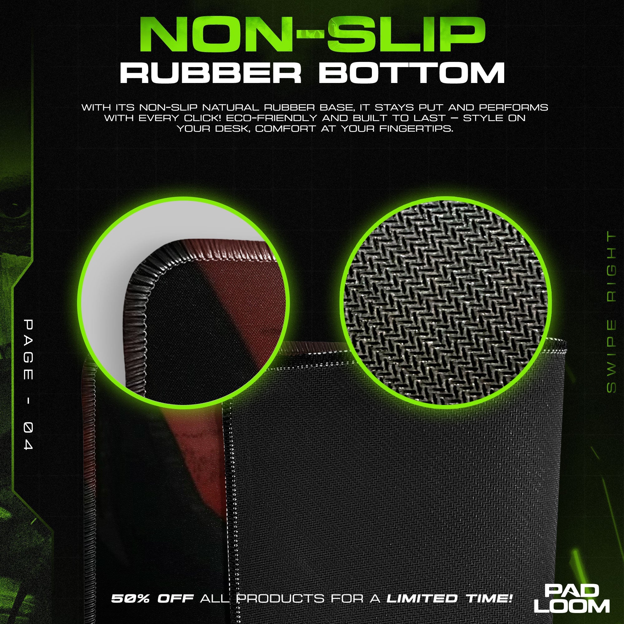 Mob Psycho Mouse Pad - Awakening Power Anime Desk Mat Padloom