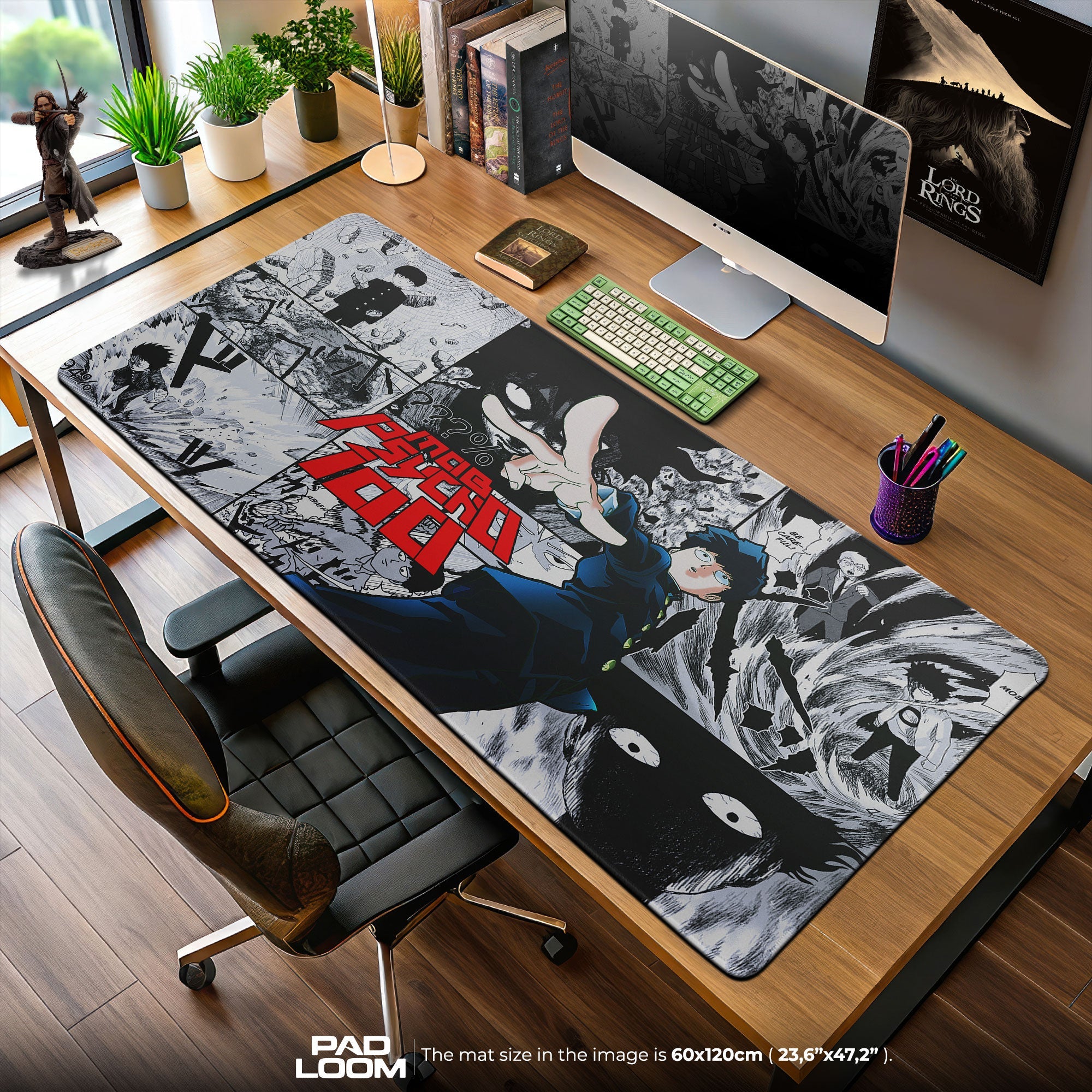 Mob Psycho Mouse Pad - Awakening Power Anime Desk Mat Padloom