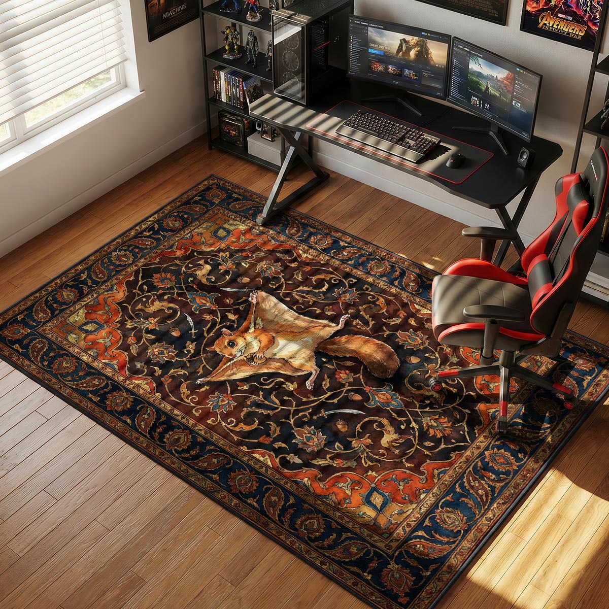 Momo Flying Samurai Champloo Chair rug — main product view