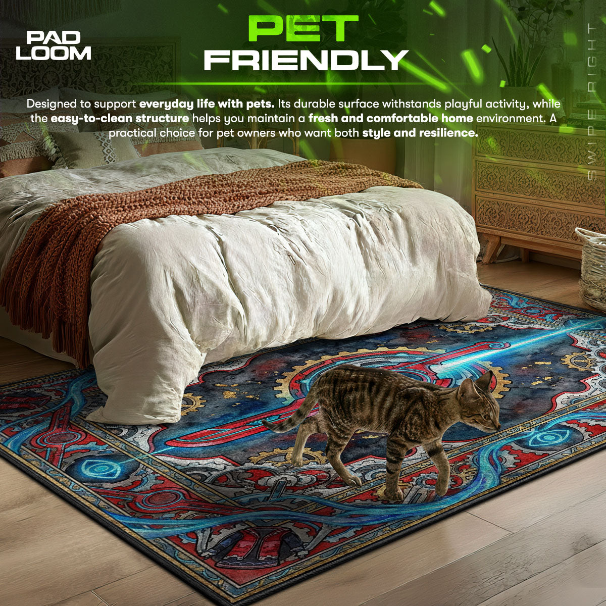 Monado Sword Ether Gear Rug - Xenoblade Chronicles Chair Mat