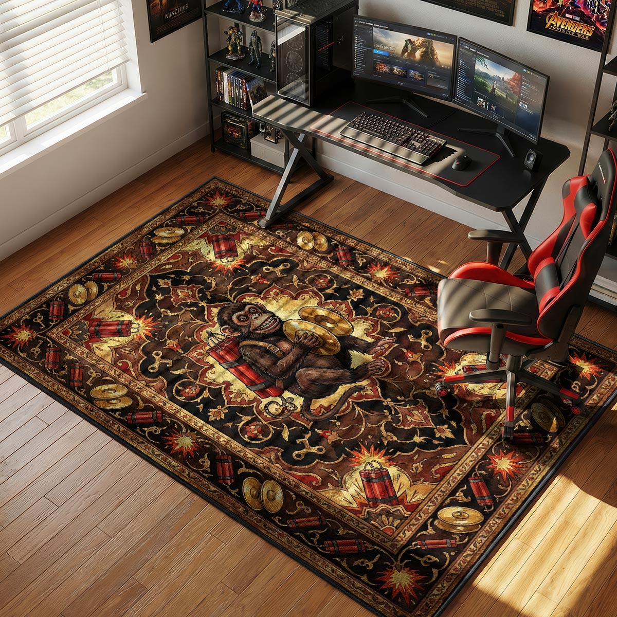 Affenkugel Sprengfalle Teppich - Call of Duty Stuhlmatte