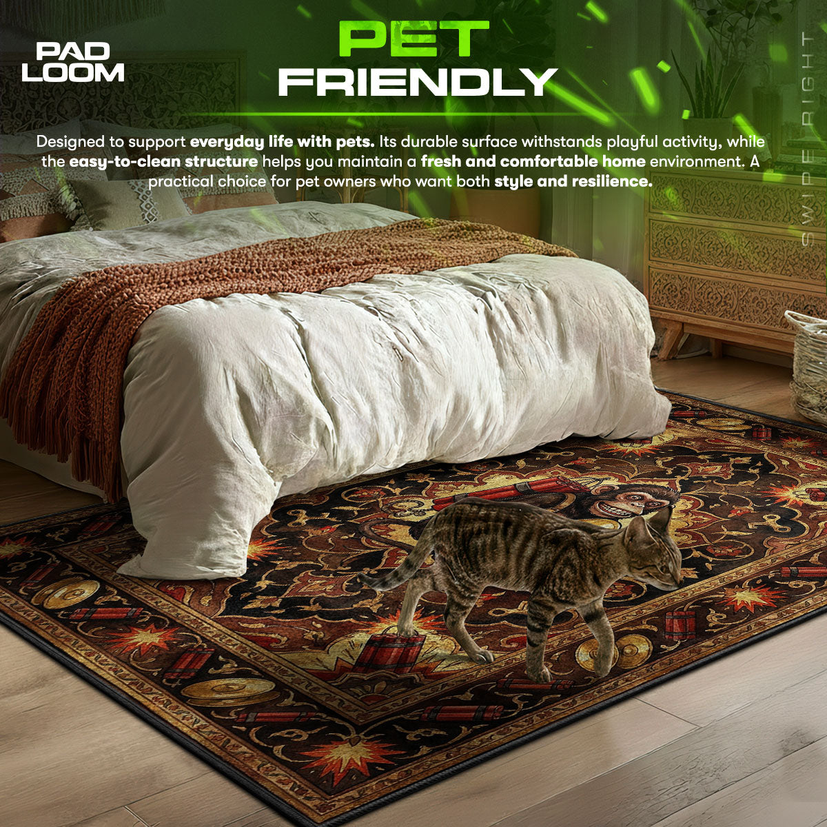 Affenkugel Sprengfalle Teppich - Call of Duty Stuhlmatte