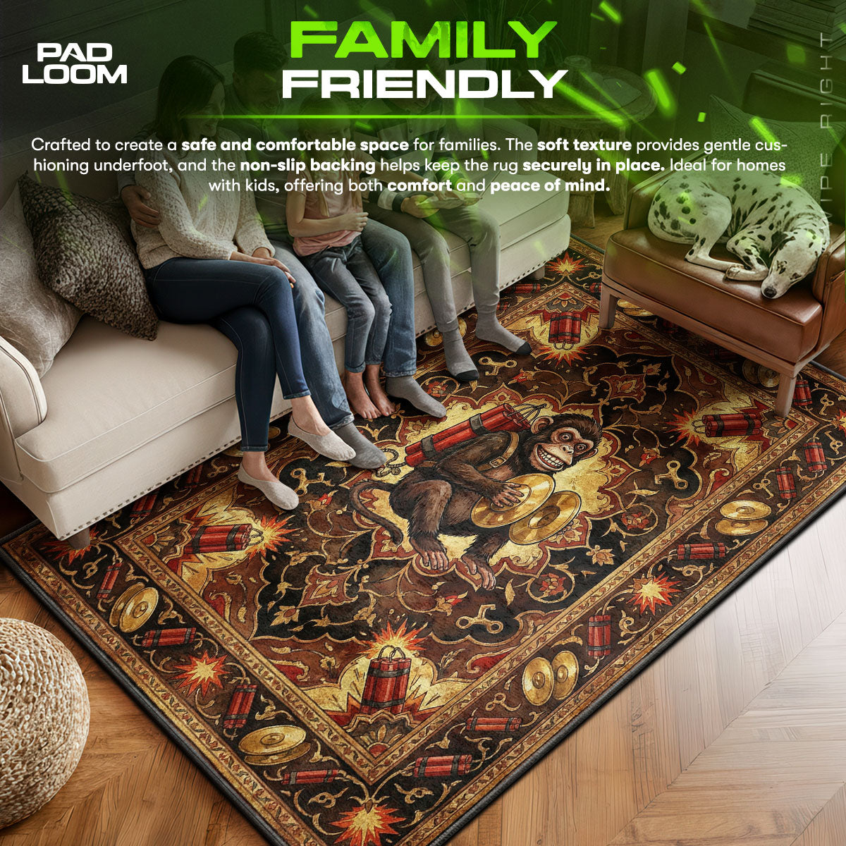 Affenkugel Sprengfalle Teppich - Call of Duty Stuhlmatte