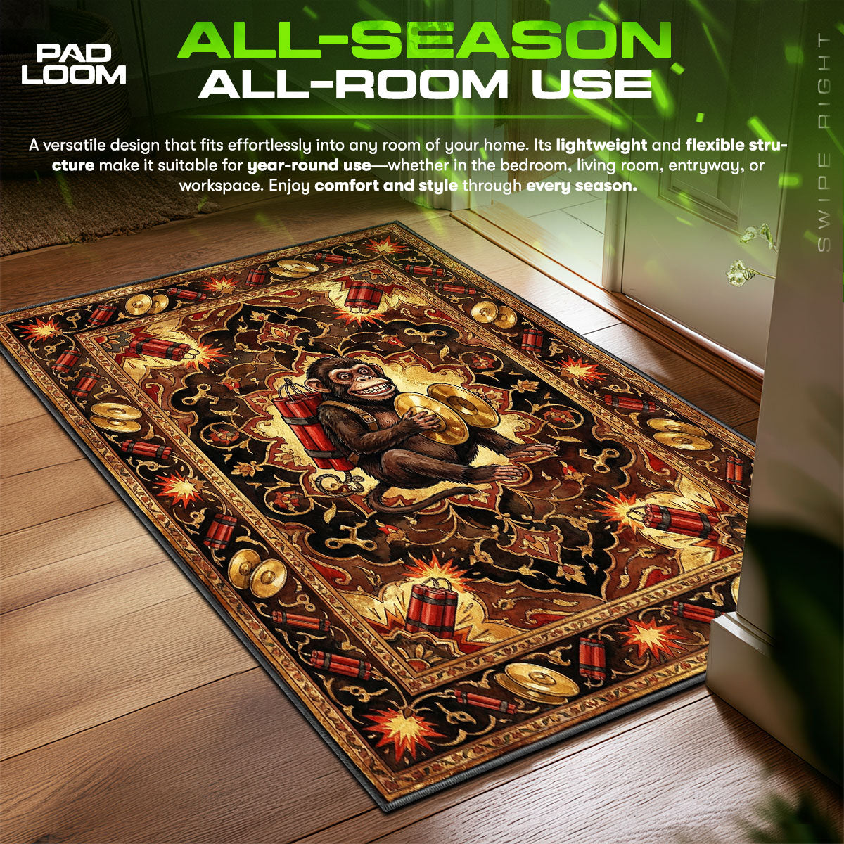 Affenkugel Sprengfalle Teppich - Call of Duty Stuhlmatte