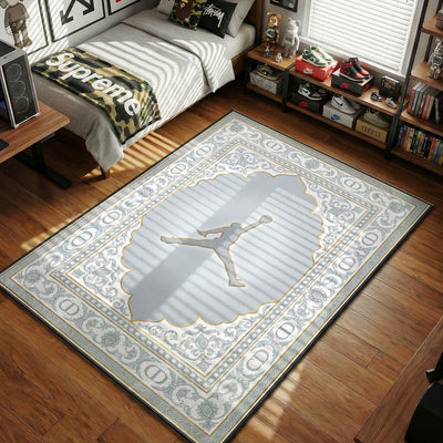 Monogram Ice Jump Crest Rug - Hypebeast Floor Mat