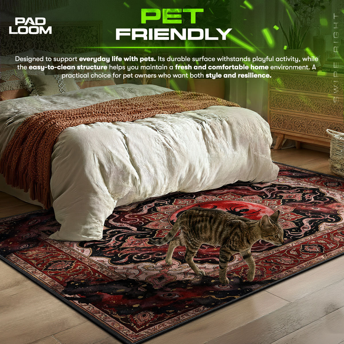 Mondgegenwart Albtraum Teppich - Bloodborne Stuhlunterlage