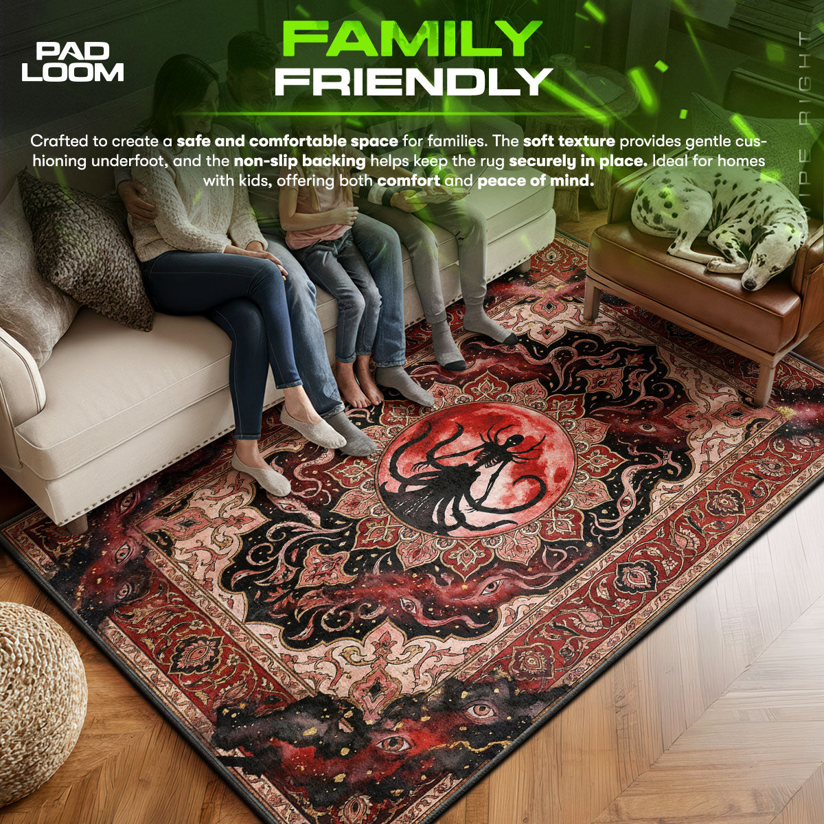 Mondgegenwart Albtraum Teppich - Bloodborne Stuhlunterlage