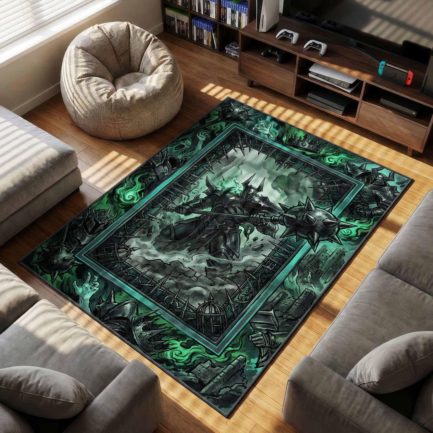 Mordekaiser Death Realm Rug - League of Legends Chair Mat