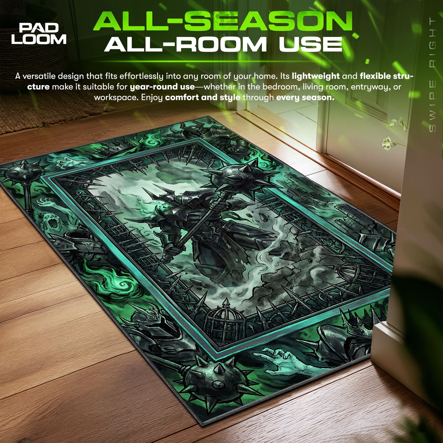 Mordekaiser Death Realm Rug - League of Legends Chair Mat