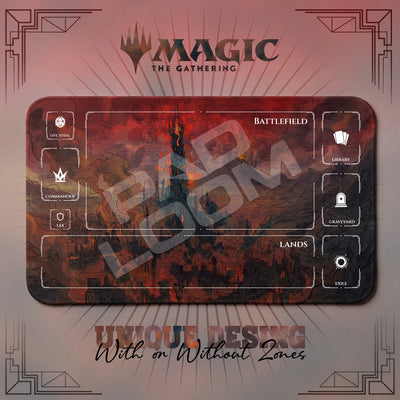 Mordor Inferno Playmat - LOTR MTG Magic Mat
