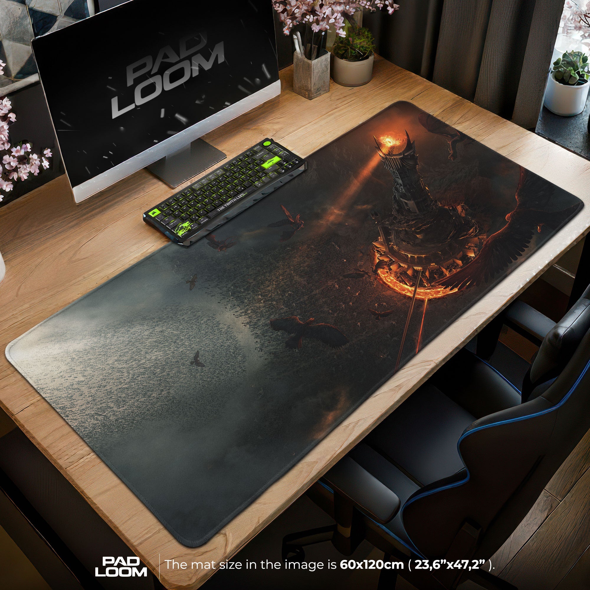 Mordor Tower Mouse Pad - LOTR Fantasy Gaming Mouse Pad Padloom