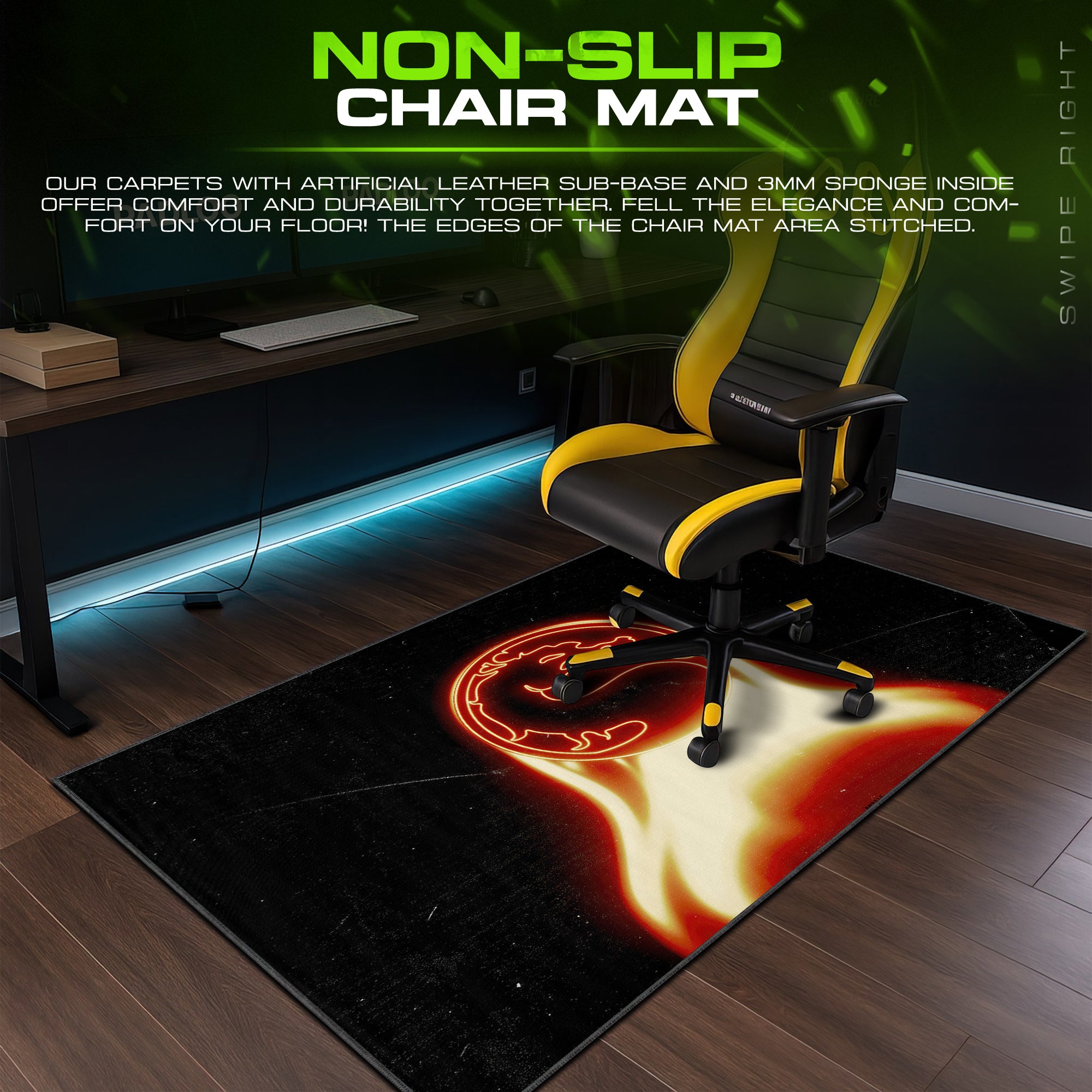 Mortal Kombat Dragon Emblem Mouse Pad – Gaming Desk Mat
