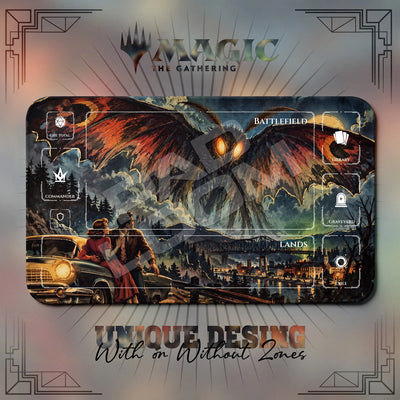 Mothman Retro Playmat - MTG Magic the Gathering Mat