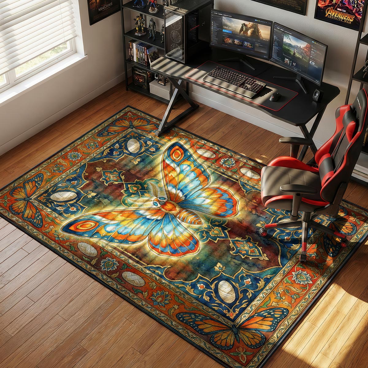 Mothra Radiant Tapestry Monsterverse Room rug — main product view