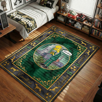 Mr. Burns Excellent Vintage Rug - The Simpsons Room Mat
