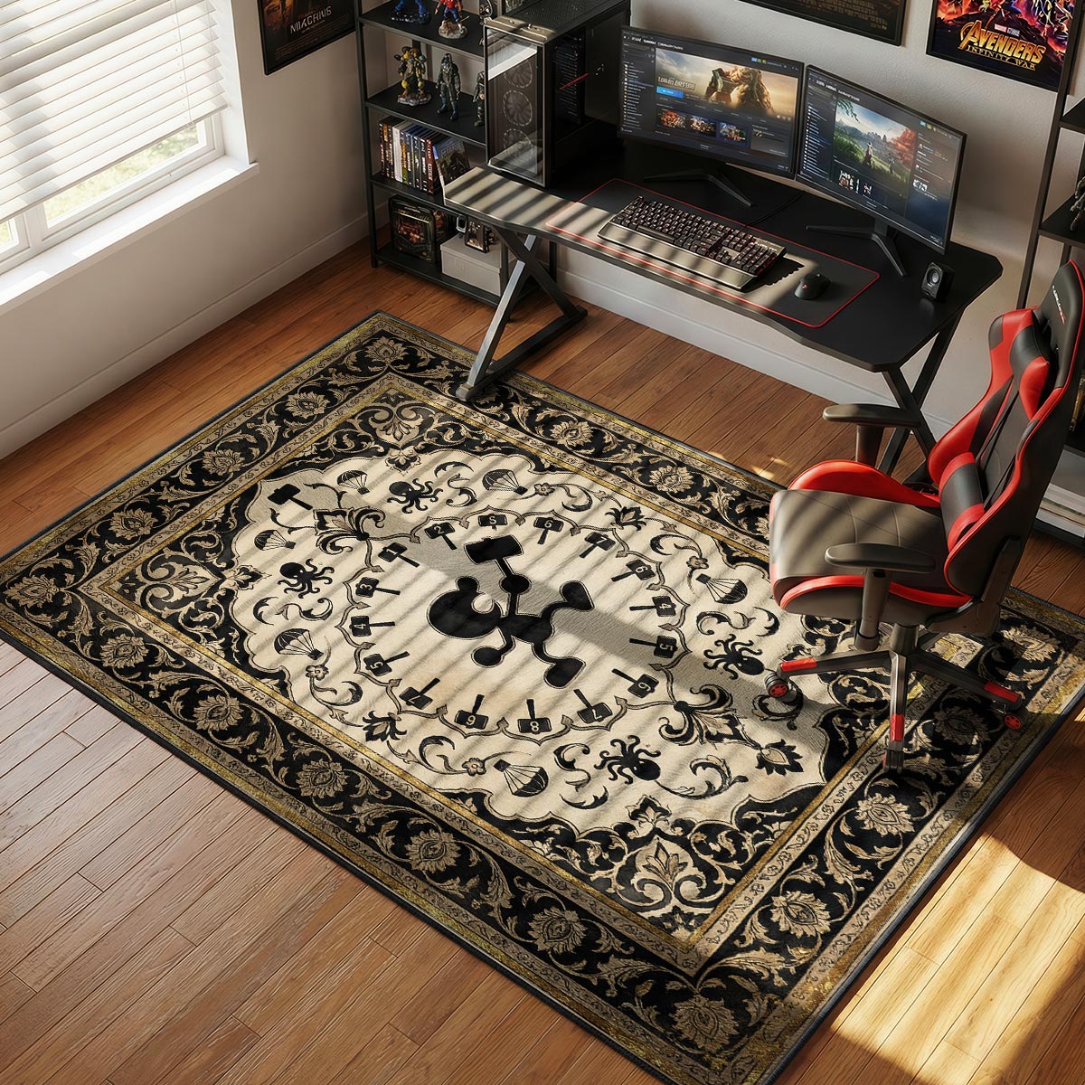 Mr. Game & Watch Judge RNG Rug - Smash Bros Chair Mat