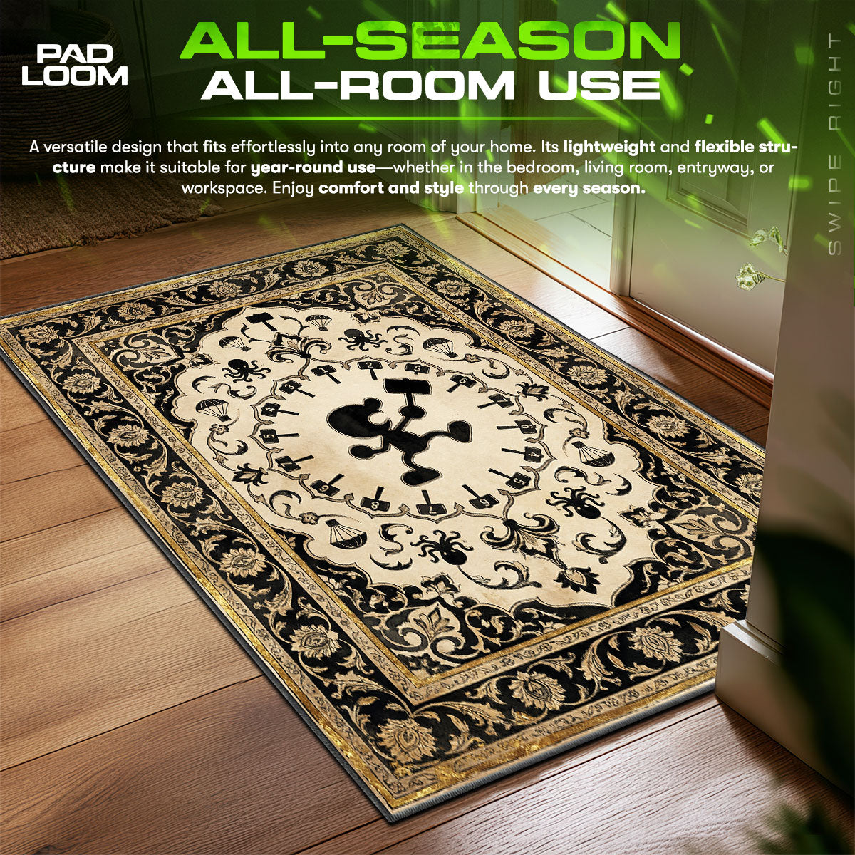 Mr. Game & Watch Judge RNG Rug - Smash Bros Chair Mat