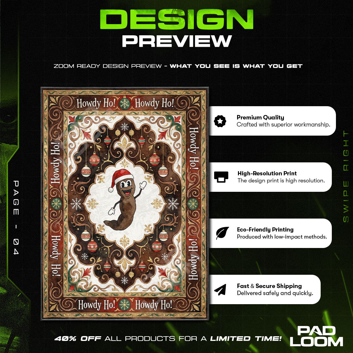 Mr Hankey Christmas South Park Cartoon Area rug — main product view