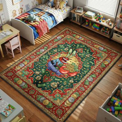 Mr. Krabs Money Rug — SpongeBob Cartoon Area Rug