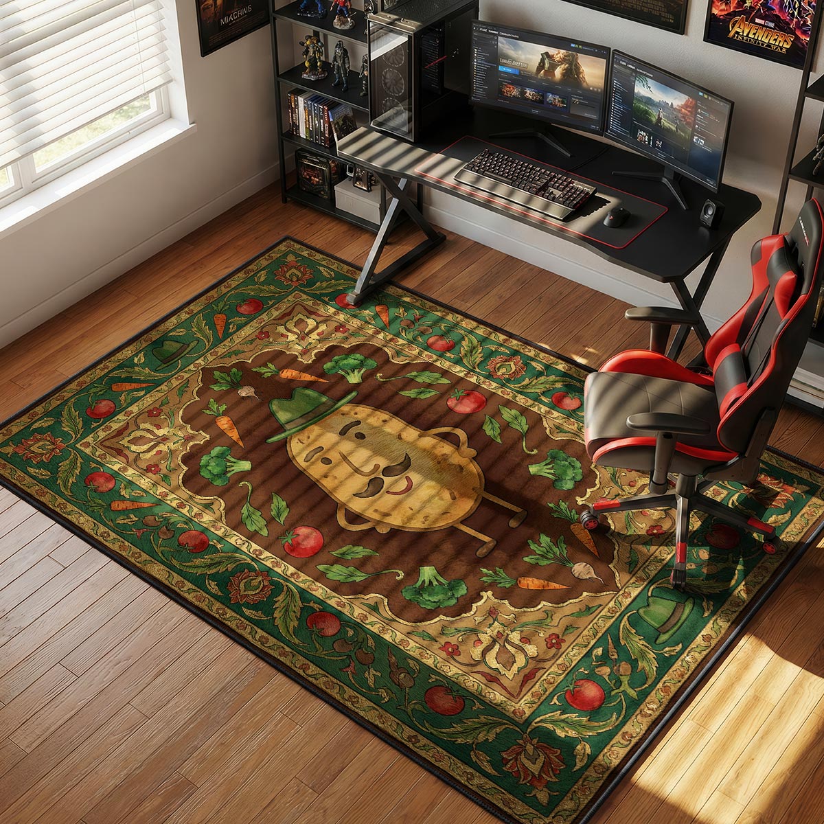 Mr Potato Head Veggie Garden Kids rug — main product view
