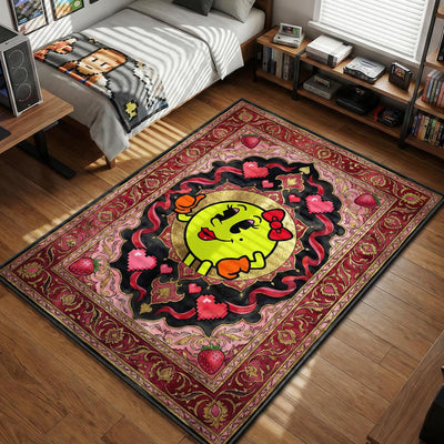 Ms. Pac-Man Retro Queen Rug - Pac-Man Chair Mat