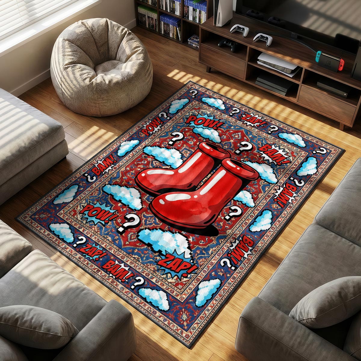 MSCHF Big themed area rug for home decor fans
