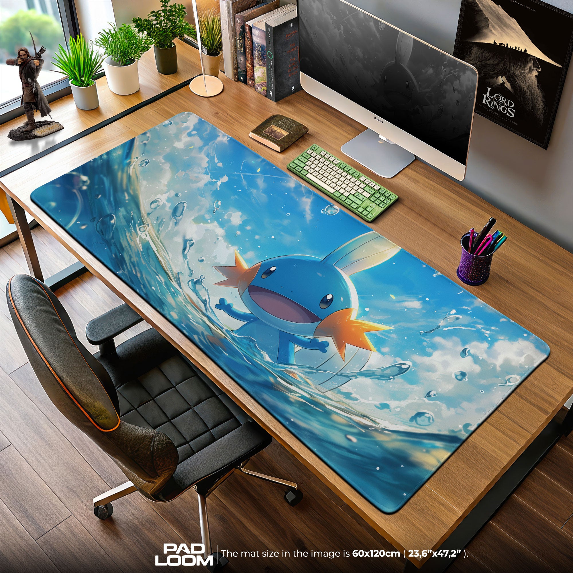 Mudkip Mouse Pad, Water Pokémon Gamer Desk Mat