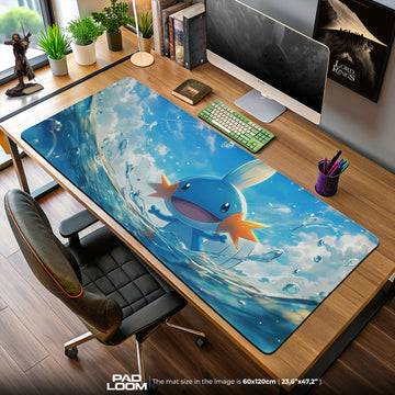 Mudkip Mouse Pad, Water Pokémon Gamer Desk Mat