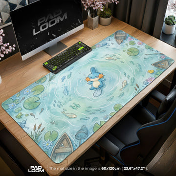 Mudkip Ripple Pond Mouse Pad - Pokemon Desk Mat