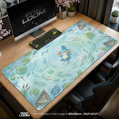 Mudkip Wellenteich Mauspad - Pokémon Schreibtischunterlage