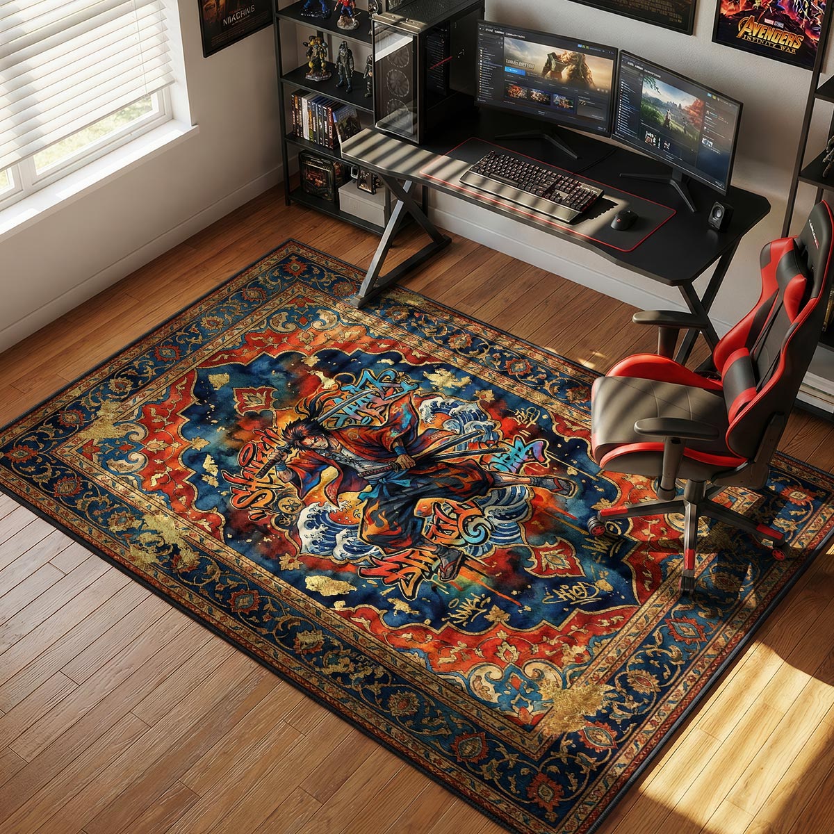 Mugen Graffiti Strike Samurai Champloo Chair rug — main product view