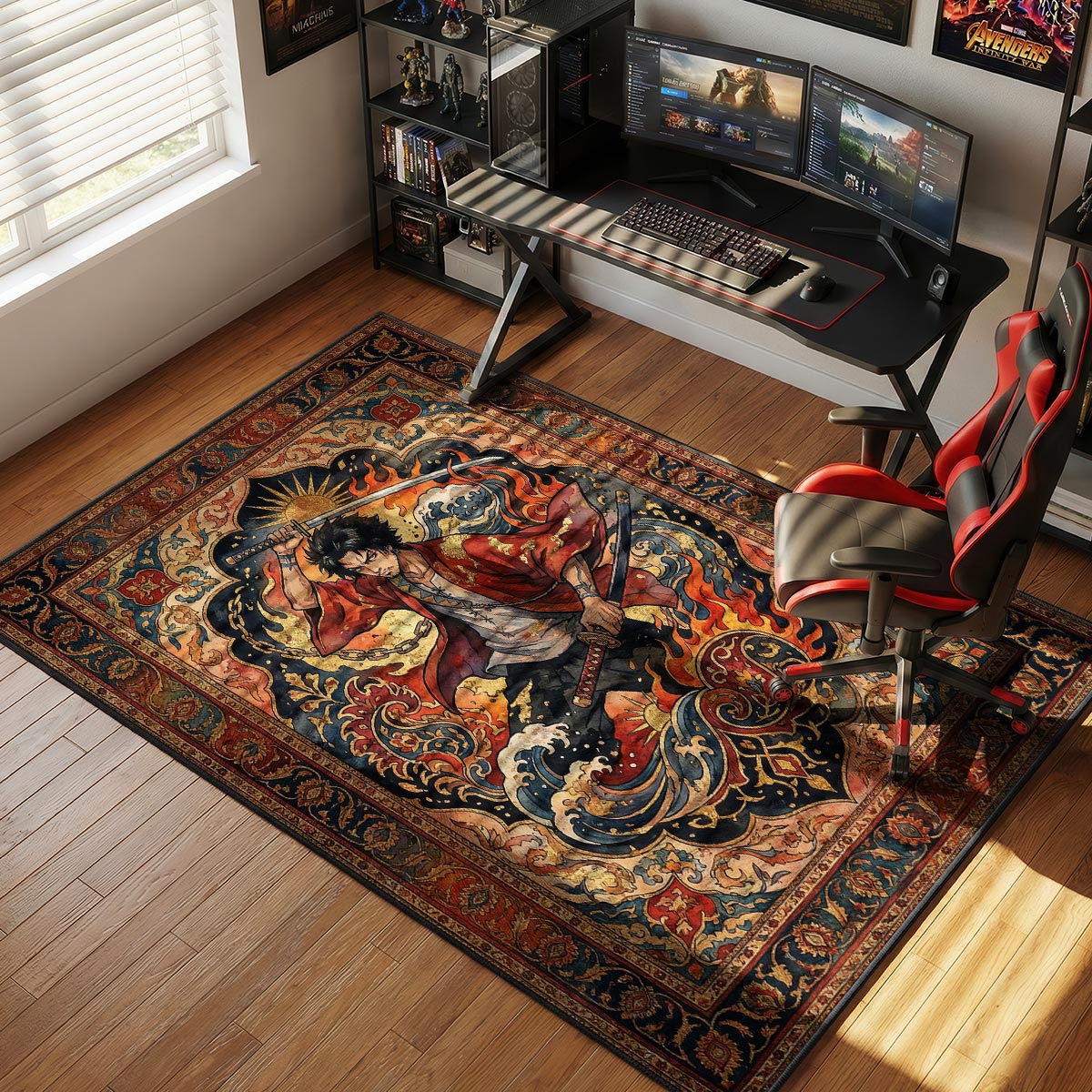 Mugen Sun Storm Samurai Champloo Chair rug — main product view