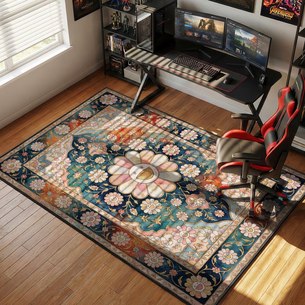 Murakami Persian Floral Streetwear Floor rug — main product view