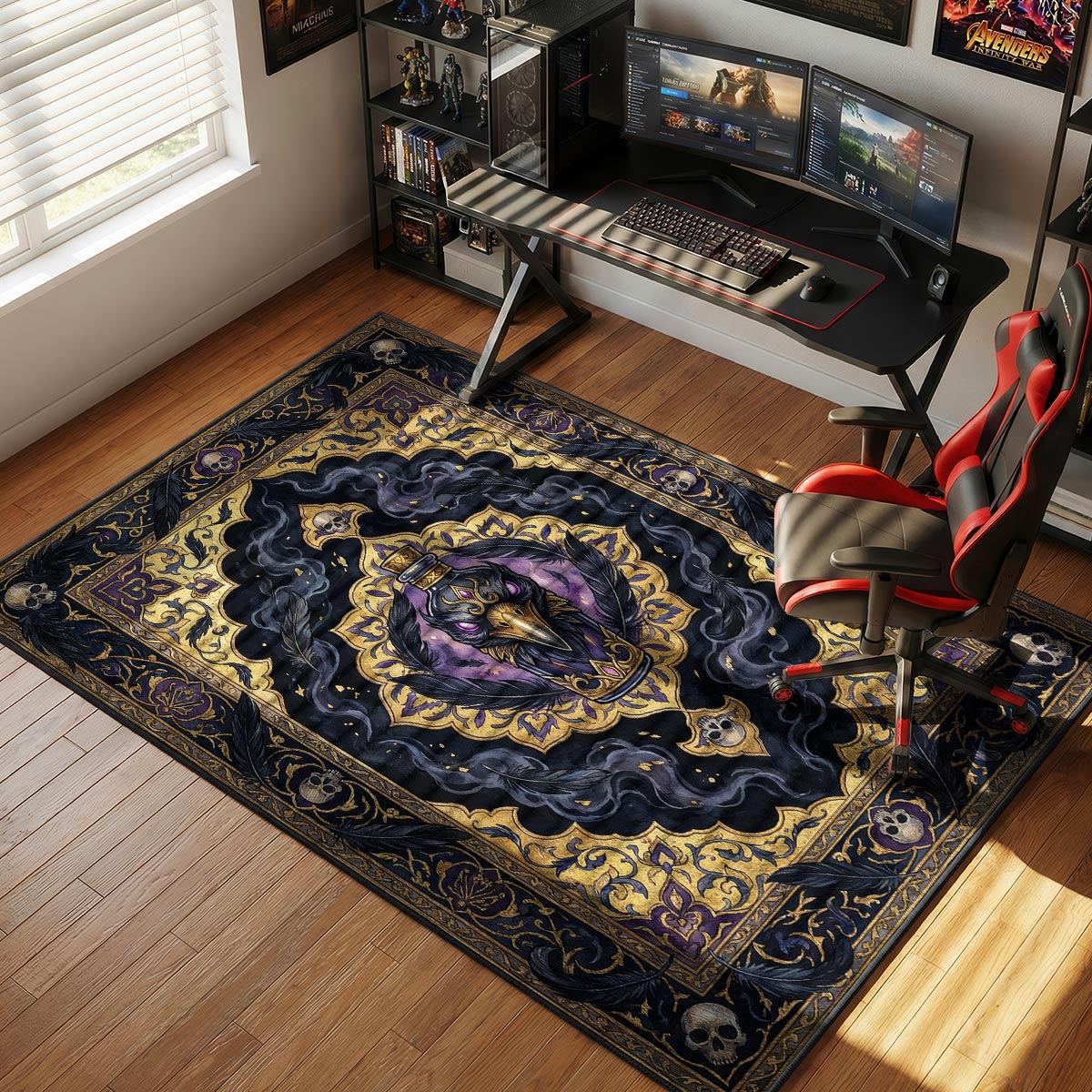 Murder of Crows Vigor Rug - BioShock Infinite Chair Mat
