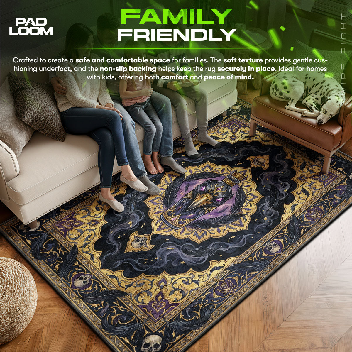 Murder of Crows Vigor Rug - BioShock Infinite Chair Mat
