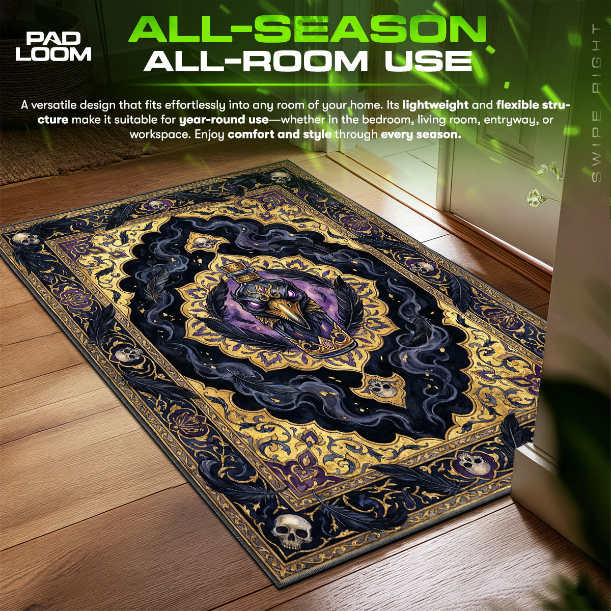 Murder of Crows Vigor Rug - BioShock Infinite Chair Mat