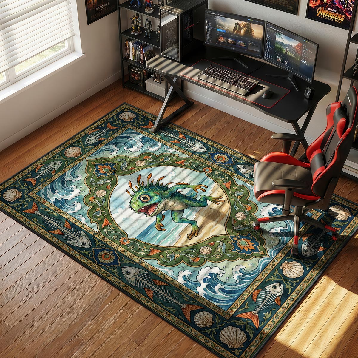 Murloc Tide Runner Rug - WoW Chair Mat