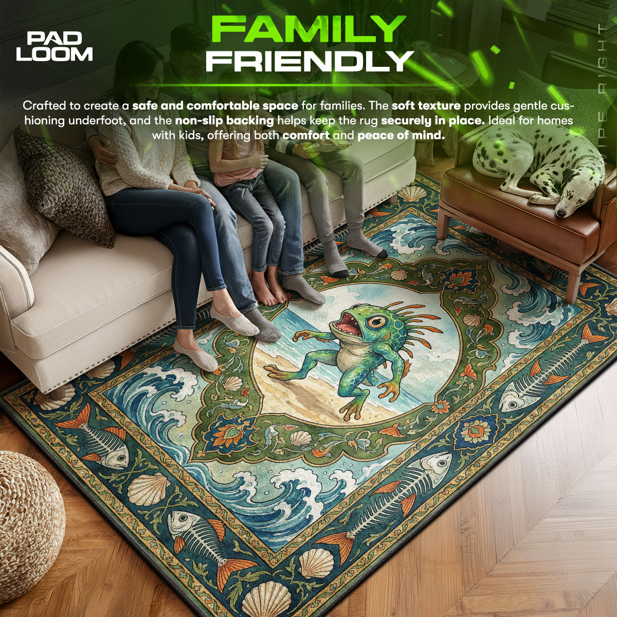 Murloc Tide Runner Rug - WoW Chair Mat