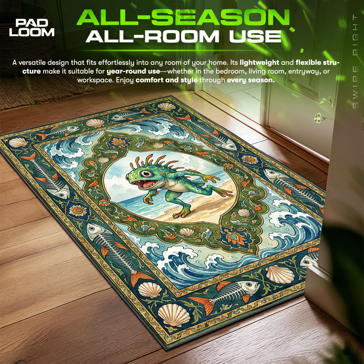 Murloc Tide Runner Rug - WoW Chair Mat