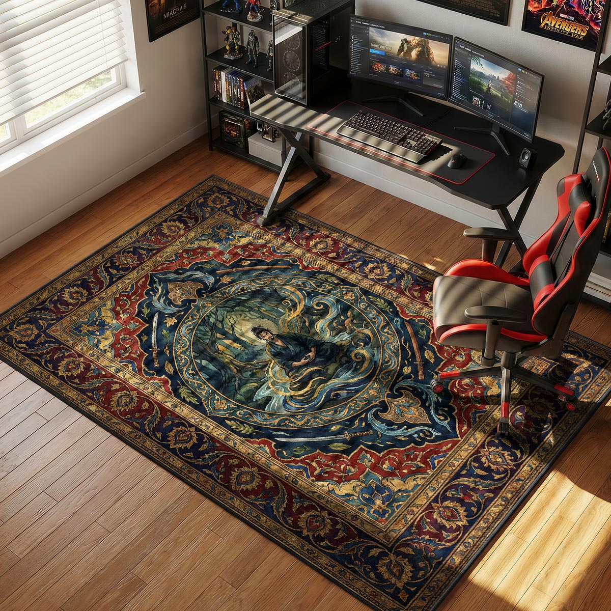 Miyamoto Musashi Forest Meditation Rug - Vagabond Chair Mat