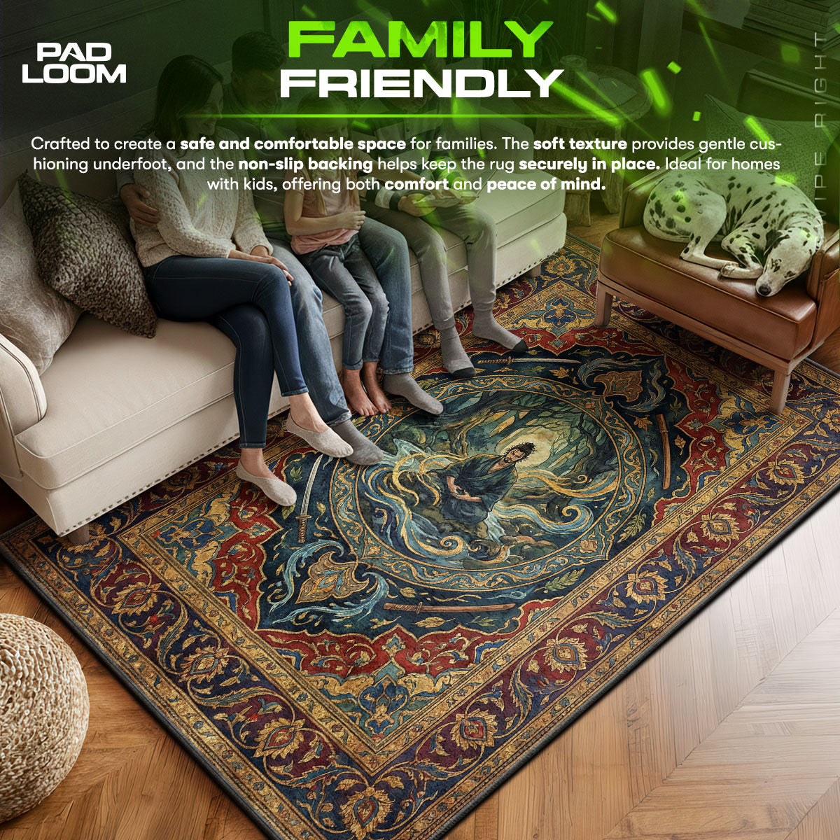 Miyamoto Musashi Forest Meditation Rug - Vagabond Chair Mat