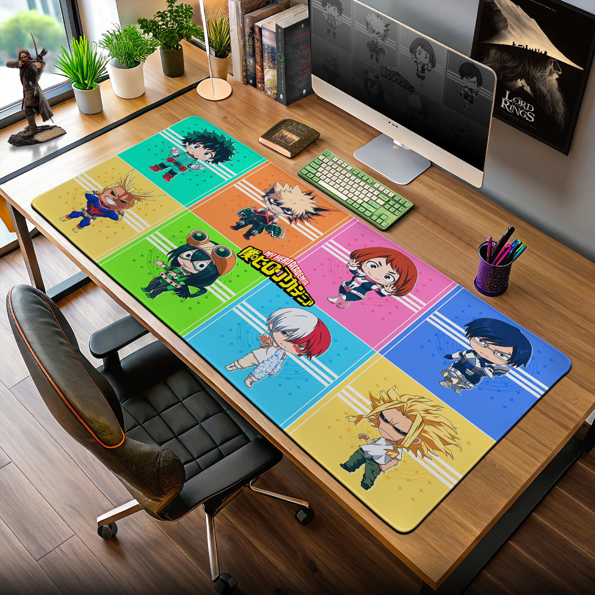My Hero Academia Chibi Grid Mauspad – Anime Schreibtischunterlage