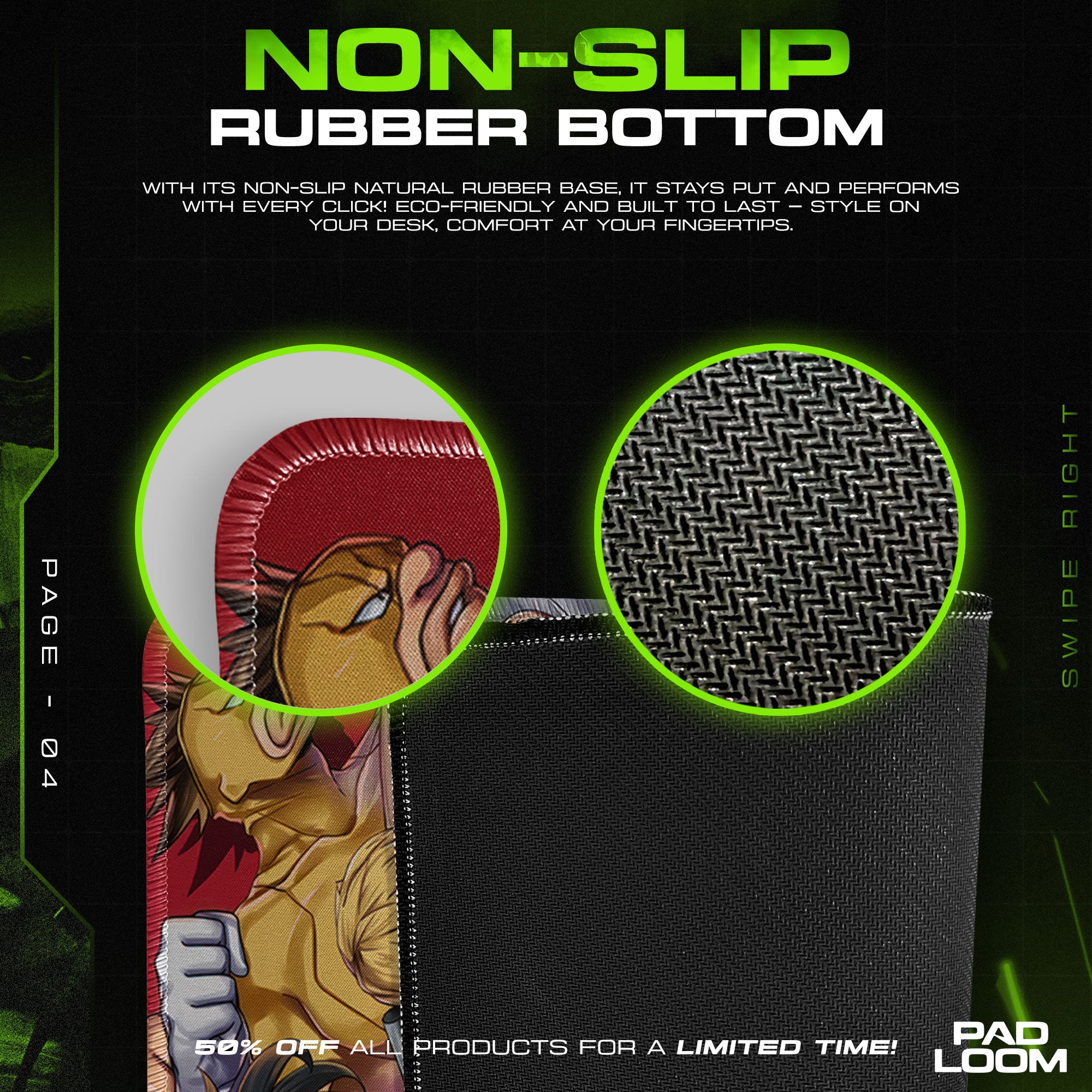 My Hero Academia Class 1A Mouse Pad, Anime Gaming Desk Mat