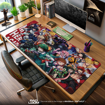My Hero Academia Klasse 1A Mauspad, Anime Gaming Schreibtischmatte