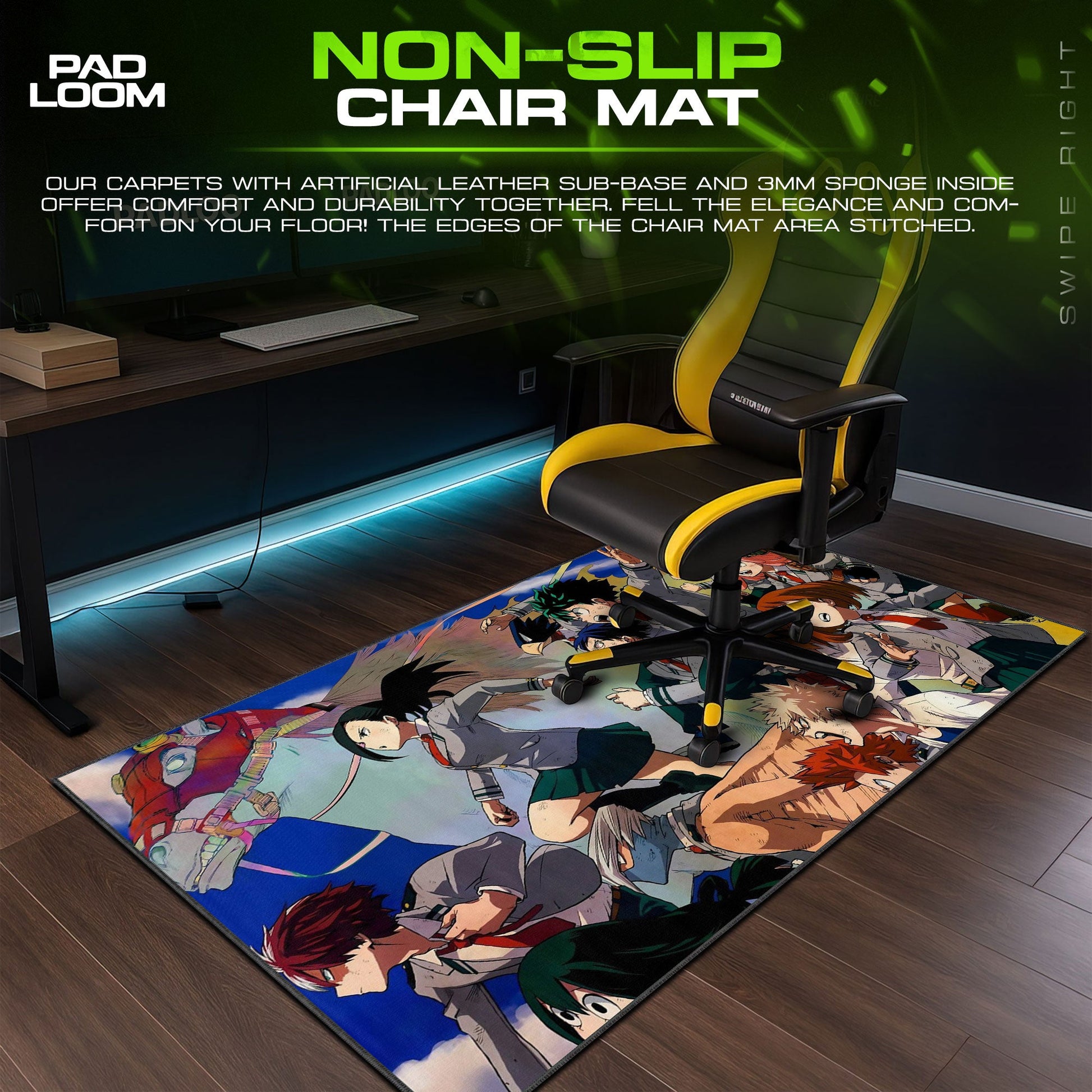 My Hero Academia Mouse Pad - Class 1A Unity Anime Desk Mat Padloom