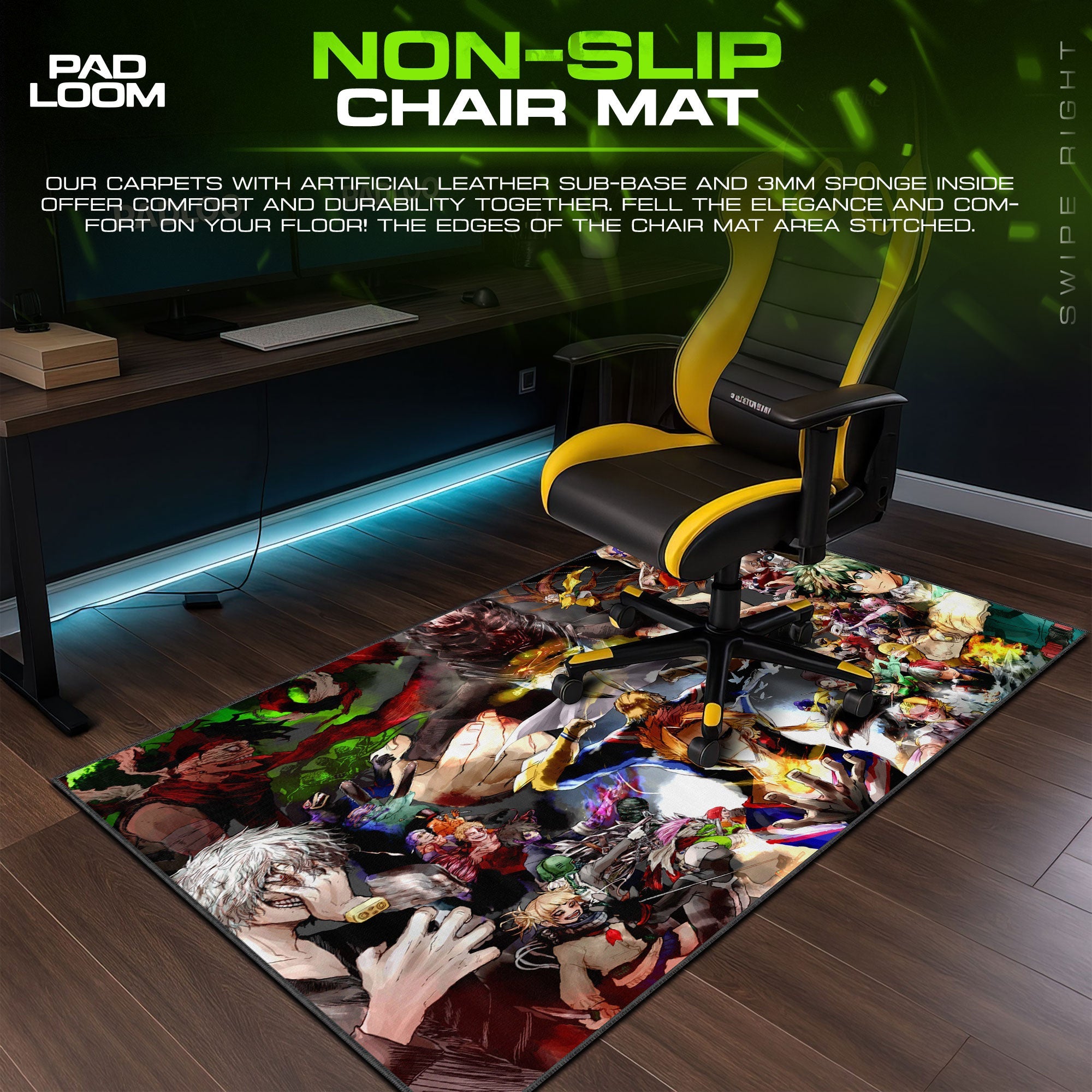 My Hero Academia Mouse Pad - Plus Ultra Anime Desk Mat Padloom