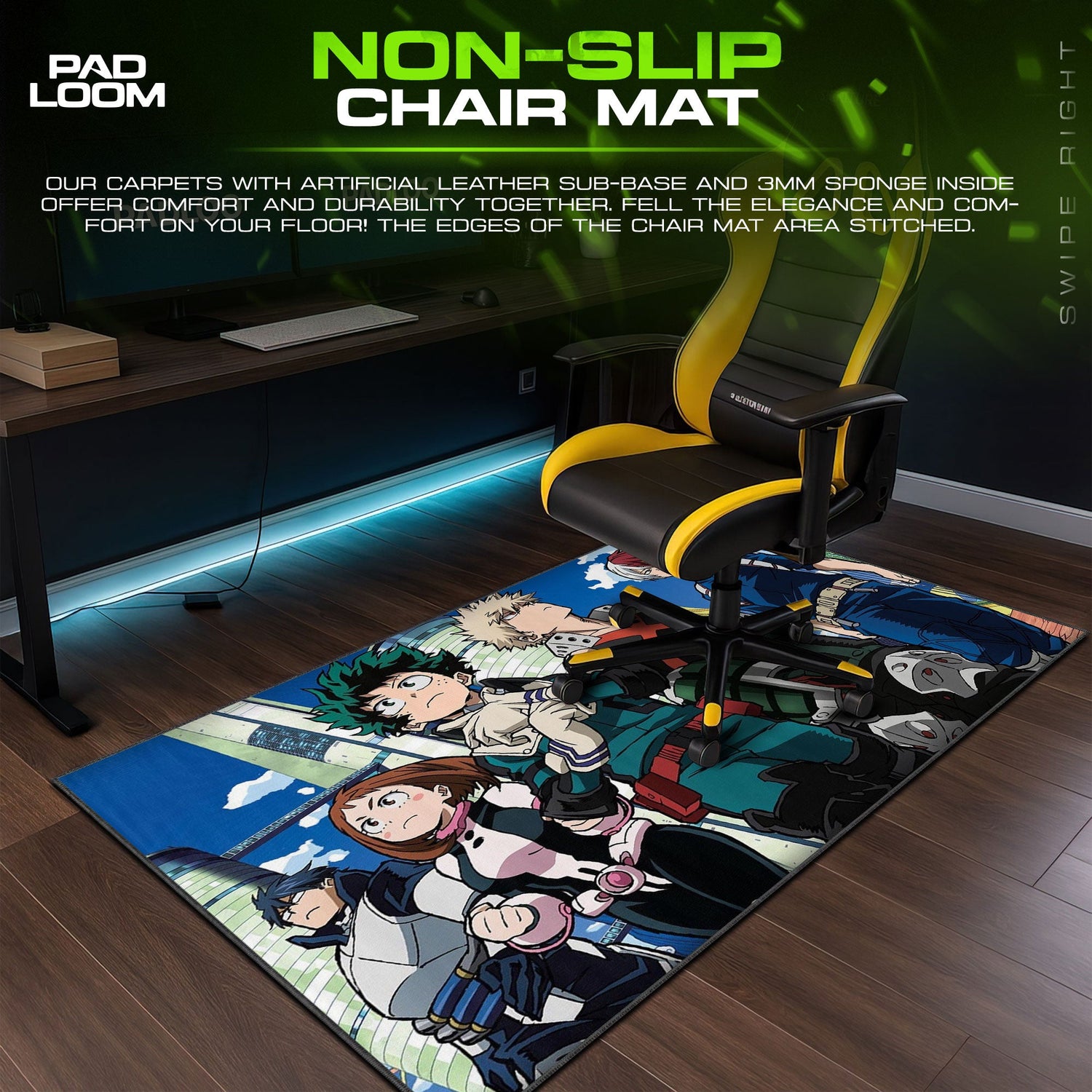 My Hero Academia Mouse Pad - U.A. Heroes Anime Desk Mat Padloom