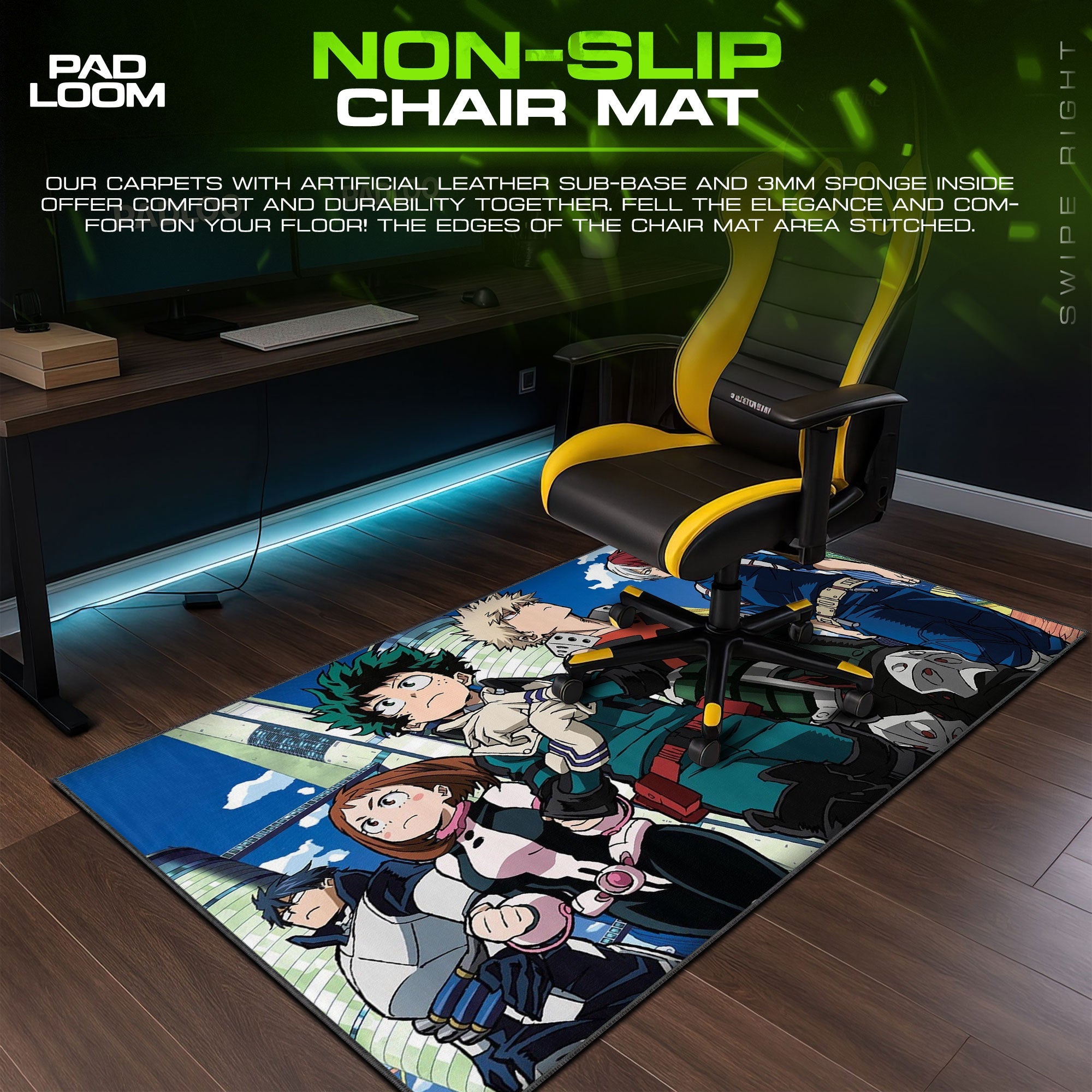 My Hero Academia Mouse Pad - U.A. Heroes Anime Desk Mat Padloom